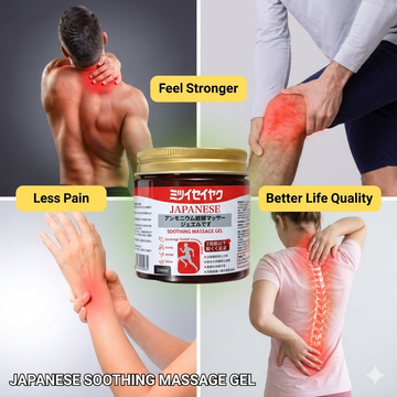 Japanese Original Massage Gel | Herbal Pain Relief Cream for Back, Neck, Knee, Shoulder & Muscle Stiffness